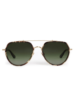 BAKER | 12K Titanium + Patagonian Handcrafted, luxury dark brown tortoise aviator KREWE sunglasses
