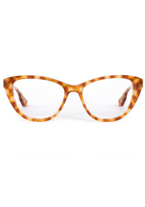 HELENA | Fernet Handcrafted, luxury brown checkered tortoise acetate cat-eye KREWE eyeglasses