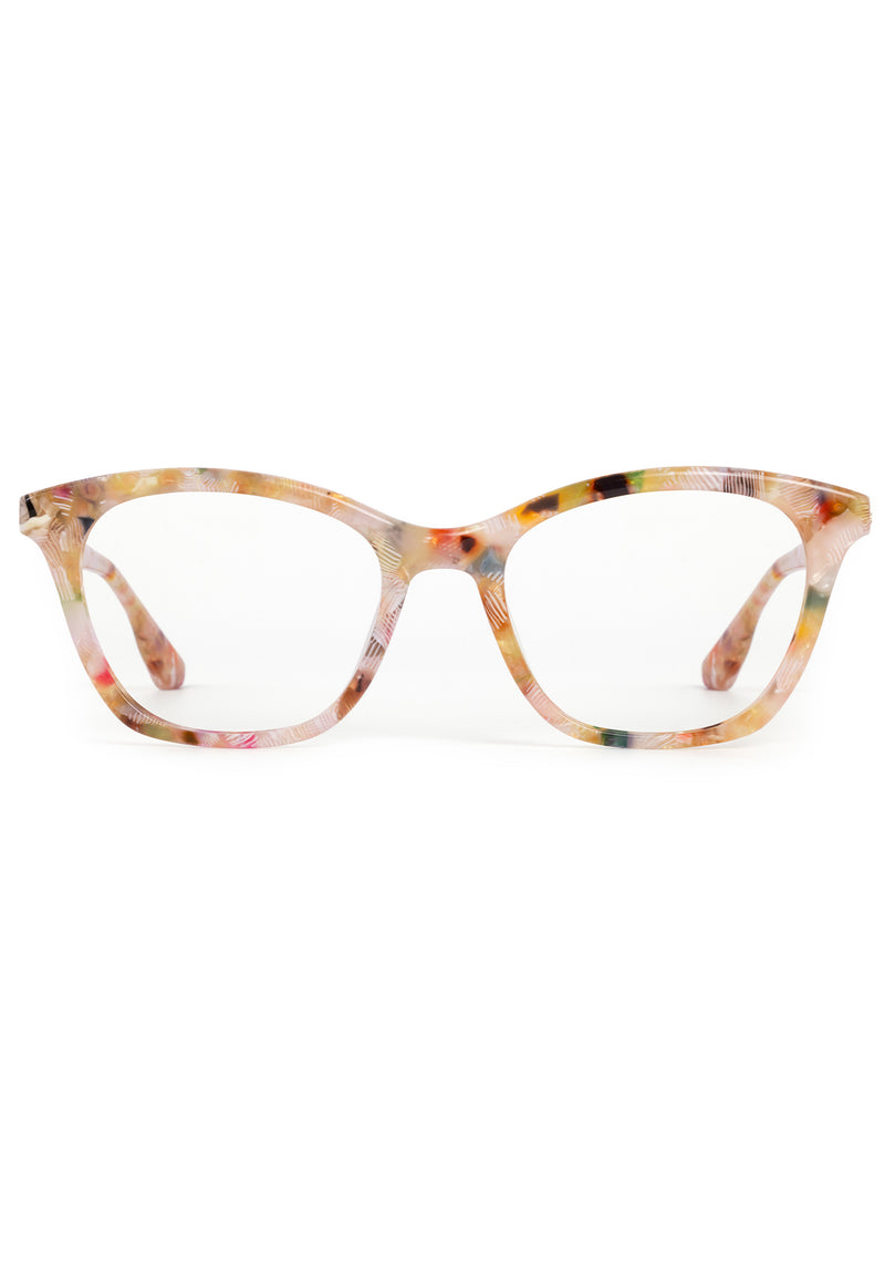 JANE | Glace Handcrafted multicolored tortoise acetate medium cat-eye KREWE eyeglasses 