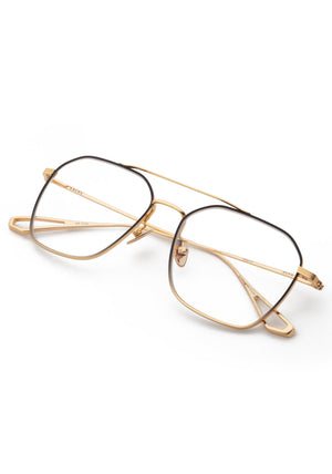 KREWE BERM | Matte Black Fade + 18K Handcrafted, titanium frames