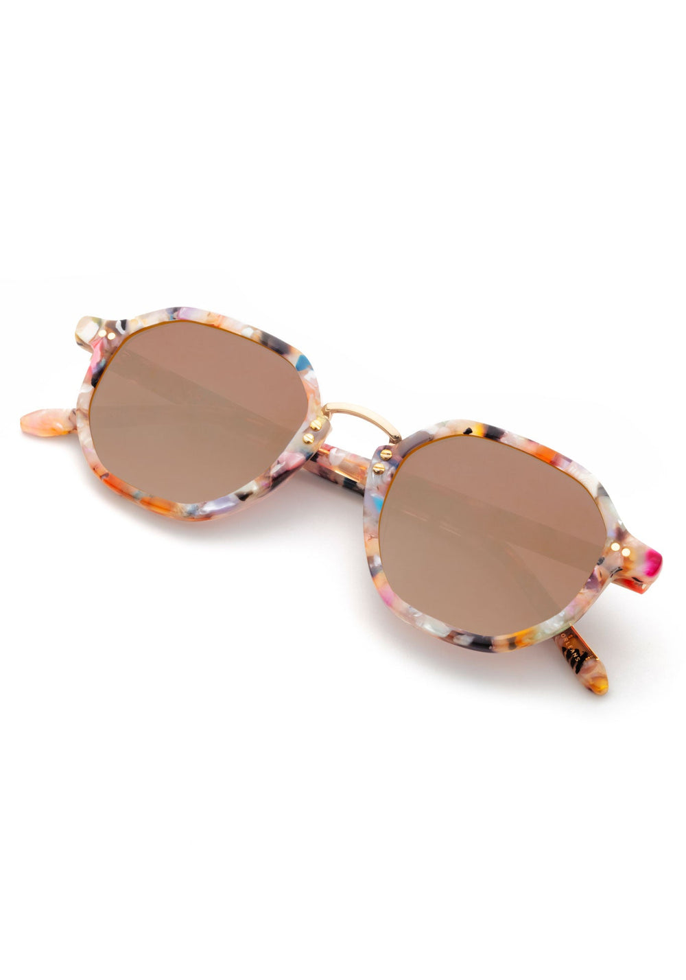 KREWE DAKOTA | Gelato Mirrored Handcrafted, luxury, deisgner multicolored acetate sunglasses