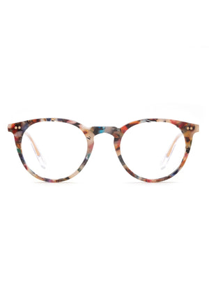 KREWE - LISBON | Capri + Crystal Handcrafted, Luxury Colorful Acetate Eyeglasses
